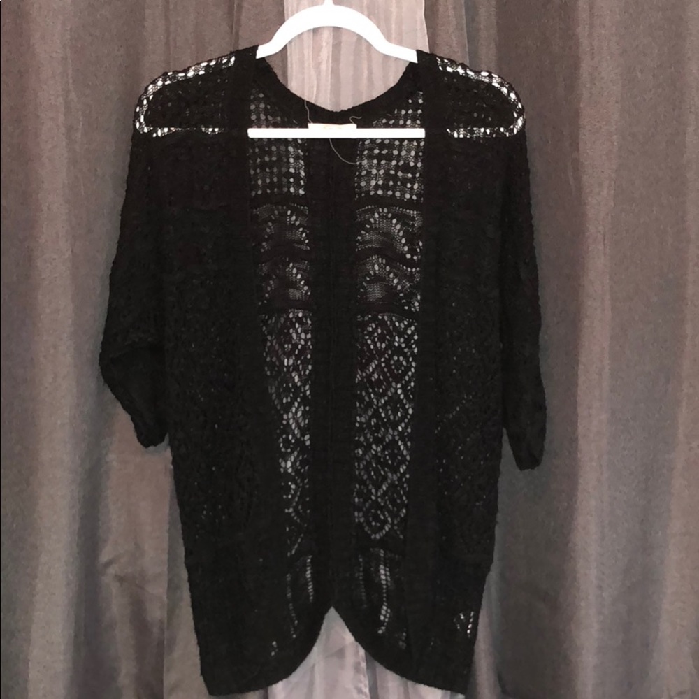 Black Lace Cardigan